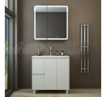 Мебель для ванной комнаты Emmy Вега 80 напольная, белая