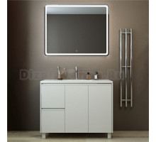 Мебель для ванной комнаты Emmy Вега 100 напольная, белая