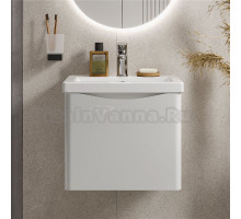 Тумба под раковину без столешницы Vigo Glem 50 подвесная, 1 ящик, глянцевая белая