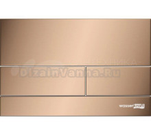 Кнопка смыва для унитаза Wasserkraft RG04 АБС-пластик, цвет розовое золото