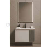 Тумба под раковину без столешницы STWORKI Мурманск 70 подвесная, белая, бирюза