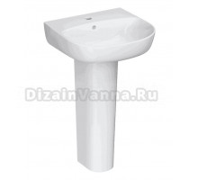 Раковина ARROW 50 глянцевая белая, с пьедесталом