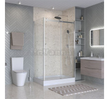 Душевой уголок BelBagno Marino 2 AH-1-110/80-C-Cr 110x80, профиль хром, стекло прозрачное