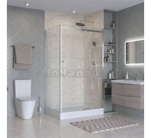 Душевой уголок BelBagno Marino 2 AH-1-130/100-C-Cr 130x100, профиль хром, стекло прозрачное