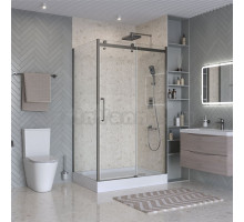 Душевой уголок BelBagno Marino 2 AH-1-130/90-C-GM 130x90, профиль оружейная сталь, стекло прозрачное