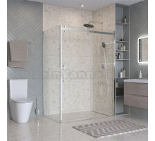 Душевой уголок BelBagno Marino 2 AH-1-140/100-C-Cr 140x100, профиль хром, стекло прозрачное