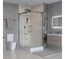 Душевой уголок BelBagno Marino 2 AH-2-120/90-C-GM 120x90, профиль оружейная сталь, стекло прозрачное