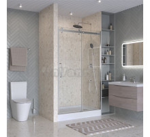 Душевая дверь в нишу BelBagno Marino 2 BF-1-120-C-CR профиль хром, стекло прозрачное