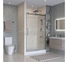 Душевая дверь в нишу BelBagno Marino 2 BF-1-120-C-GM профиль оружейная сталь, стекло прозрачное