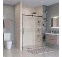 Душевая дверь в нишу BelBagno Marino 2 BF-1-150-C-GM профиль оружейная сталь, стекло прозрачное