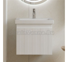 Тумба под раковину без столешницы Vigo Finlay 50 подвесная, 1 ящик, матовая белая