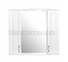 Зеркало Stella Polar Кармела 85/С с подсветкой, ольха белая