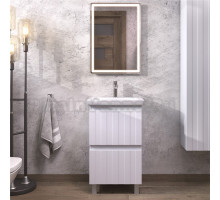 Мебель для ванной комнаты Vigo Finlay 50 напольная, 2 ящика, матовая белая