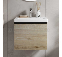 Тумба под раковину без столешницы Vigo Cross 50 подвесная, 1 ящик, светлое дерево