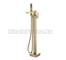 Напольный смеситель для ванны с душем D&K Bayern.Liszt DA1516007 С ВНУТРЕННЕЙ ЧАСТЬЮ, матовое золото