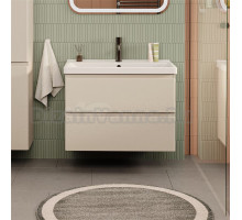 Тумба с раковиной SanStar Riana 80 подвесная, cappuccino, раковина Fest 80