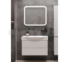 Мебель для ванной комнаты SanStar Arista 105 подвесная, глянцевая белая, раковина Элвис 105