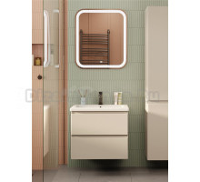 Мебель для ванной комнаты SanStar Riana 60 подвесная, cappuccino, раковина Como 60