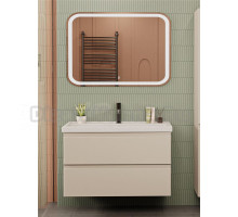 Мебель для ванной комнаты SanStar Riana 100 подвесная, cappuccino, раковина Фостер 100