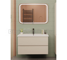 Мебель для ванной комнаты SanStar Riana 100 подвесная, cappuccino, раковина Миранда 100