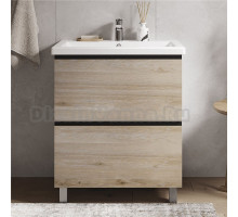 Тумба под раковину без столешницы Vigo Cross 70 напольная, 2 ящика, светлое дерево