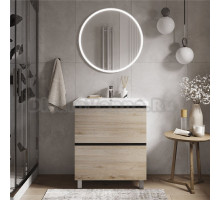 Мебель для ванной комнаты Vigo Cross 70 напольная, 2 ящика, светлое дерево