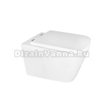 Унитаз подвесной AZARIO Cascad AZ-2303-A безободковый, с микролифтом, глянцевый белый