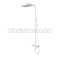 Душевая стойка D&K Berlin Steinbeis DA1433726A02 матовая белая