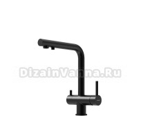 Смеситель для кухни Sancos Foster, с краном под фильтр для питьевой воды, черный матовый, SC4014MB