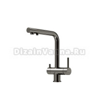Смеситель для кухни Sancos Foster, с краном под фильтр для питьевой воды, вороненая сталь, SC4014GG