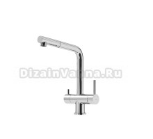 Смеситель для кухни Sancos Spin, с вытяжным изливом и краном под фильтр для питьевой воды, хром, SC4015CH