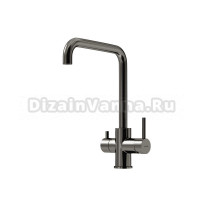 Смеситель для кухни Sancos Vela, с краном под фильтр для питьевой воды, вороненая сталь, SC4013GG