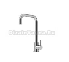 Смеситель для кухни Sancos Stainless, с поворотным Г изливом, нержавеющая сталь, SC12002SS