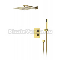 Душевой комплект D&K Bayern.Liszt DA2515707A04 С ВНУТРЕННЕЙ ЧАСТЬЮ, матовое золото