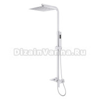 Душевая стойка D&K Bayern.Liszt DA1513708A04 матовая белая