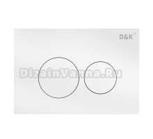 Кнопка смыва для унитаза D&K Bayern DB1529016.2 пластик, цвет матовый белый