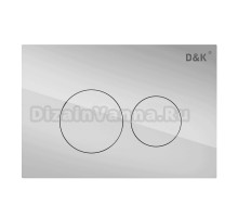 Кнопка смыва для унитаза D&K Bayern DB1529001.2 пластик, цвет матовый хром