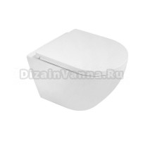 Унитаз подвесной AZARIO Blanco AZ-9003WT безободковый, с микролифтом, глянцевый белый