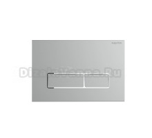 Кнопка смыва для унитаза AQUATEK KDI-0000063 АБС-пластик, цвет матовый хром, ободок хром