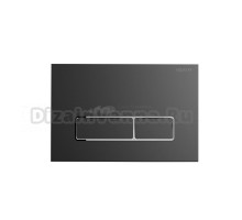 Кнопка смыва для унитаза AQUATEK KDI-0000065 АБС-пластик, цвет матовая оружейная сталь, ободок хром