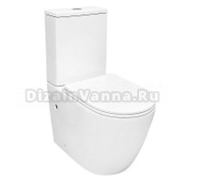 Унитаз-компакт напольный AZARIO Verona AZ-8301 безободковый, с микролифтом, глянцевый белый