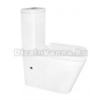 Унитаз-компакт напольный AZARIO Etereo AZ-8203 безободковый, с микролифтом, глянцевый белый