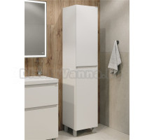 Шкаф-пенал для ванной Grossman Меркадо 40 L/R напольный, матовый белый