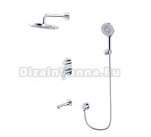 Душевой комплект AWP Teza S0822C С ВНУТРЕННЕЙ ЧАСТЬЮ, хром