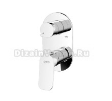 Встраиваемый смеситель для душа и ванны AWP Teza S0827C С ВНУТРЕННЕЙ ЧАСТЬЮ, хром