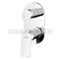Встраиваемый смеситель для душа и ванны AWP Teza S0828C С ВНУТРЕННЕЙ ЧАСТЬЮ, хром