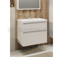 Тумба с раковиной Grossman Меркадо 70 подвесная, матовая белая