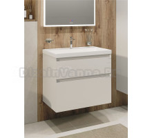 Тумба с раковиной Grossman Меркадо 80 подвесная, матовая белая