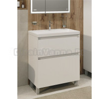 Тумба с раковиной Grossman Меркадо 80 напольная, матовая белая