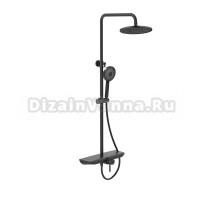 Душевая стойка ARROW AD3336SHMB с термостатом, черный матовый